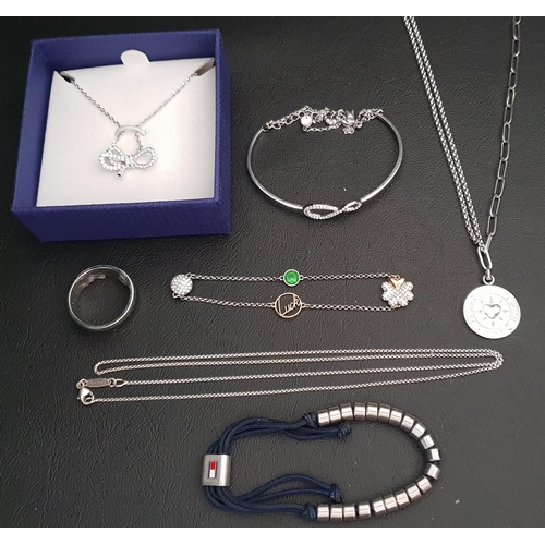 17 - SELECTION OF FASHION JEWELLERY
comprising a Swarovski lifelong collection silver bow necklace, Swaro... 