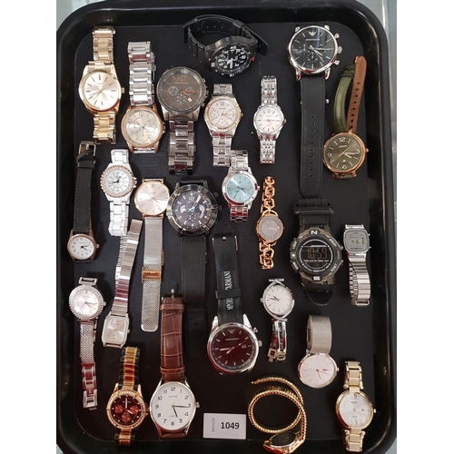 55 - SELECTION OF LADIES AND GENTLEMEN'S WRISTWATCHES 
including Gianello, Casio, Armani Exchange, Guess,... 