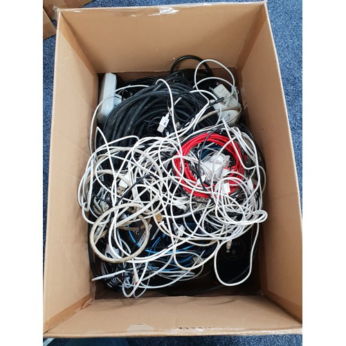 72 - ONE BOX OF CABLES, CHARGERS, CONNECTORS, AND ADAPTERS
and one power bank