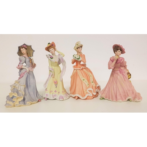 289 - FOUR WEDGWOOD FIGURINES
comprising Georgina, 23cm high, Abigail, 22cm high, Harriet, 20cm high and C... 