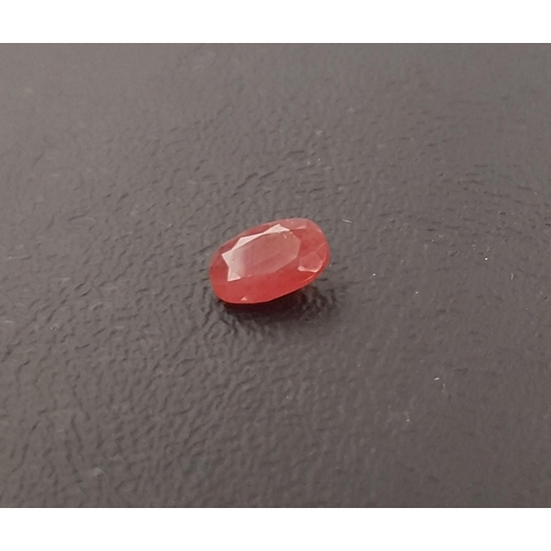 62 - CERTIFIED OVAL MIXED CUT NATURAL ORANGE SAPPHIRE
weighing 1.3cts, with ITLGR gemmological report