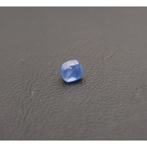 73 - CERTIFIED CUSHION MIXED CUT NATURAL BLUE SAPPHIRE
weighing 1.14cts, with ITLGR gemmological report