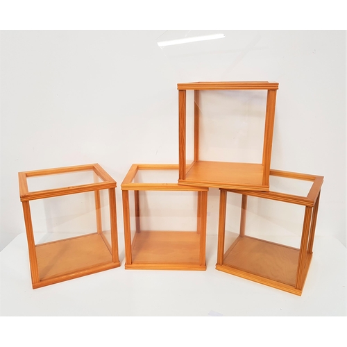 391 - FOUR PINE FRAMED DISPLAY CASES
by Danbury Mint, all 32.5cm high x 27cm wide x 29.5cm deep (4)