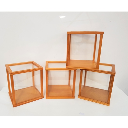 392 - FOUR PINE FRAMED DISPLAY CASES
by Danbury Mint, all 32.5cm high x 27cm wide x 29.5cm deep (4)