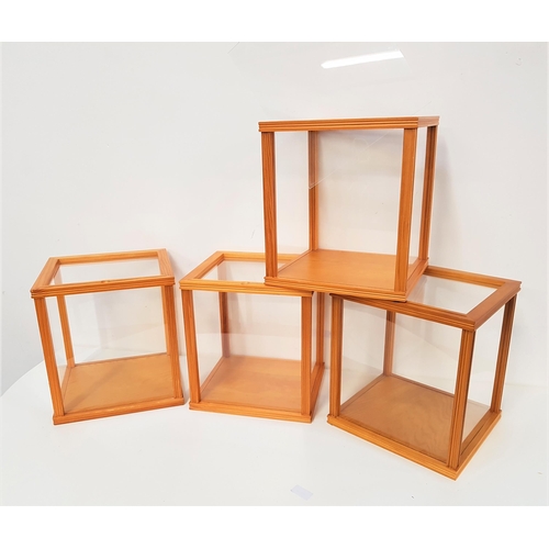 393 - FOUR PINE FRAMED DISPLAY CASES
by Danbury Mint, all 32.5cm high x 27cm wide x 29.5cm deep (4)