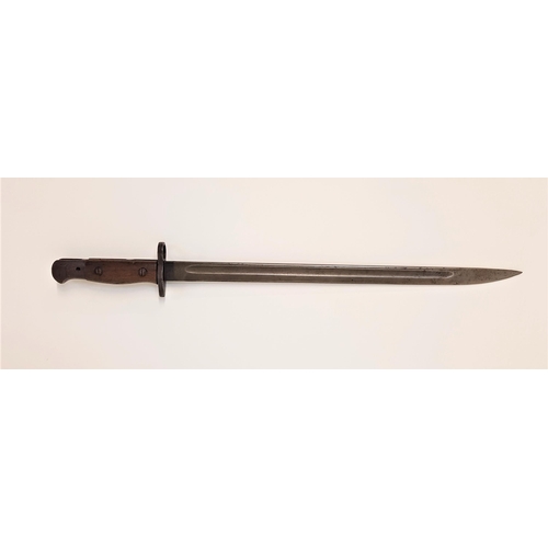 460 - WWI 1907 PATTERN BAYONET
with a 43cm fullered steel blade marked with the broad arrow and 1907 Chapm... 