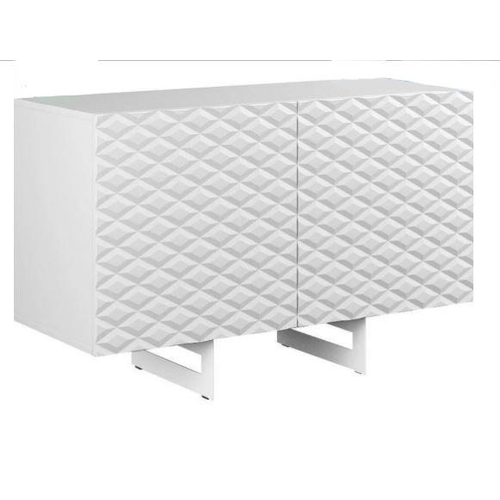 647 - NEW AND UNUSED DIVENTA KORFU WHITE SIDEBOARD
the two door cabinet with textured doors, in two origin... 