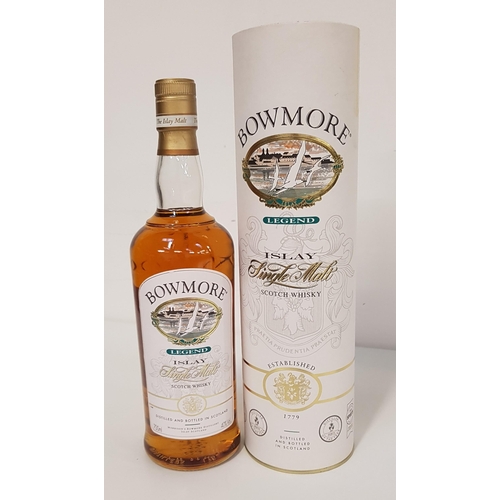 452 - BOWMORE LEGEND ISLAY SINGLE MALT SCOTCH WHISKY
40% abv and 700ml, in capsule, level low neck. 1 bott... 