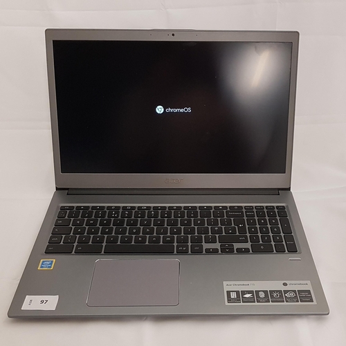 97 - ACER CHROMEBOOK 715 LAPTOP
Chromebook CB715-1W-P826 with Intel(R) Pentium Dual-Core; system memory 4... 