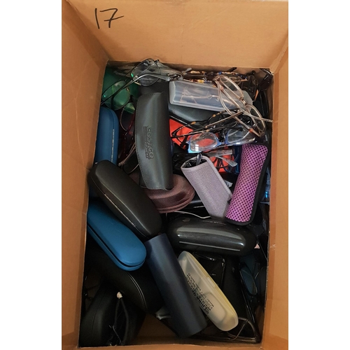 17 - ONE BOX OF BRANDED AND UNBRANDED SPECTACLES