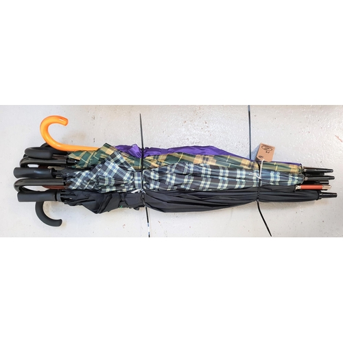 4 - SELECTION OF THIRTEEN UMBRELLAS
including golf and stick styles