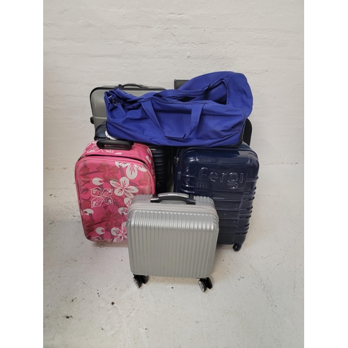 1 - SELECTION OF SEVEN SUITCASES AND ONE HOLDALL
including Fergi, Wittchen, Metropolis and American Tour... 
