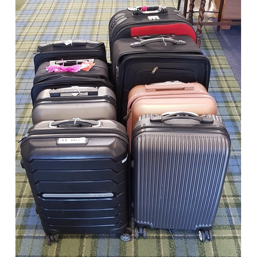 11 - SELECTION OF EIGHT SUITCASES 
including Polo Classic, Slazenger, Aerolite, Samsonite and Monolith
No... 