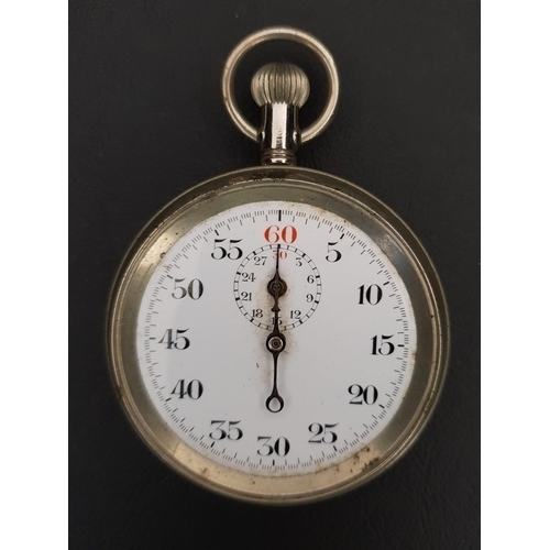 MILITARY POCKET WATCH
the white dial with Arabic numerals, the back with broad arrow mark and numbered 42686 and PATT. 3169