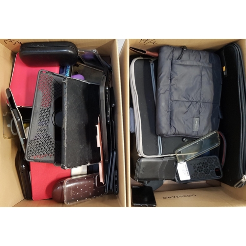 17 - TWO BOXES OF PROTECTIVE CASES
Including phone, headphone, tablets, kindle, etc