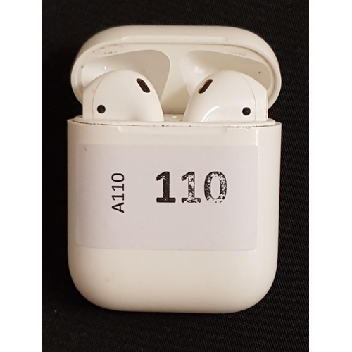 110 - PAIR OF APPLE AIRPODS 2ND GENERATION
in Lightning charging case