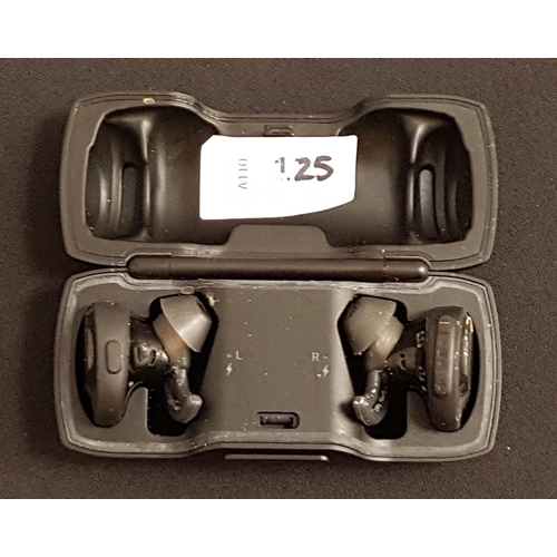 125 - PAIR OF BOSE SOUNDSPORT FREE WIRELESS HEADPHONES IN CHARGING CASE
model: 423729