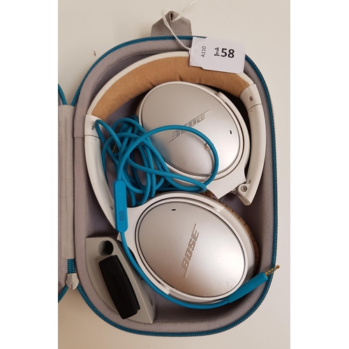 158 - PAIR OF BOSE QC-25 ON-EAR HEADPHONES 
in Bose case