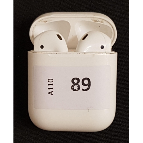 89 - PAIR OF APPLE AIRPODS 1st GENERATION
in Lightning Charging case