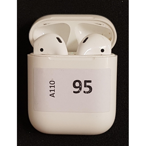 95 - PAIR OF APPLE AIRPODS 2ND GENERATION
in Lightning charging case