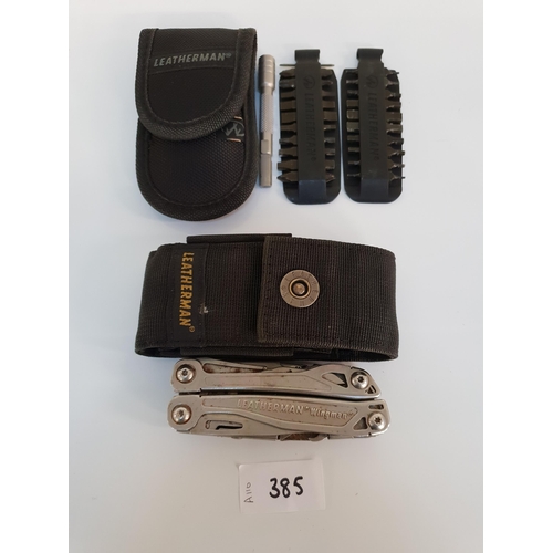 385 - TWO LEATHERMAN MULTI-TOOLS
comprising a Wingman and a Bit Kit
Note: You must be over the age of 18 t... 