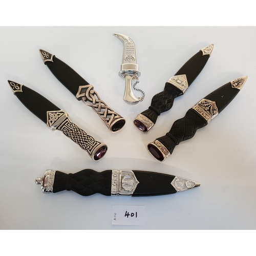 401 - FIVE SGIAN DHUBS
and a Kirpan
Note: You must be over the age of 18 to bid on this lot.