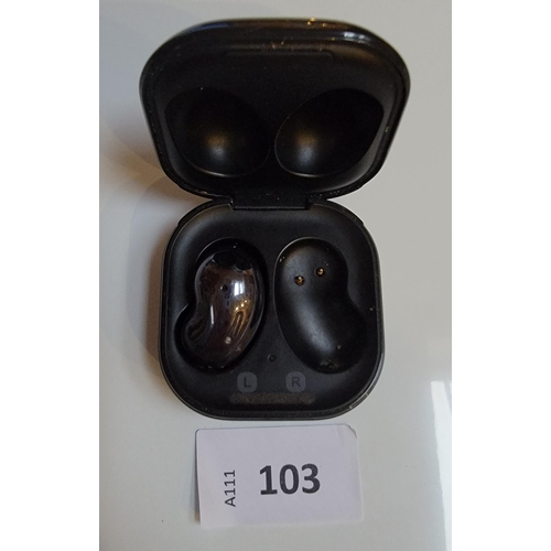 103 - SINGLE SAMSUNG EARBUD
in charging case, model SM-R180