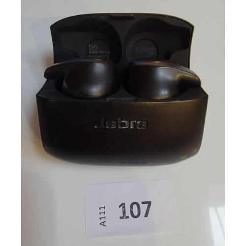 107 - PAIR OF JABRA EARBUDS
in charging case