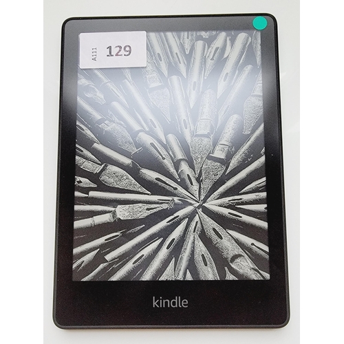 129 - AMAZON KINDLE PAPERWHITE 5
serial number G001 PX11 1476 0F8D
Note: It is the buyer's responsibility ... 