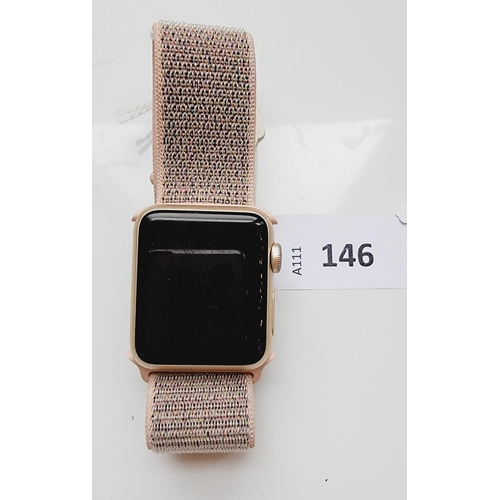 146 - APPLEWATCH SERIES 1 - 38 MM CASE - A1802
serial number FHLSC3PCHF1D, apple account locked 
Note: It ... 