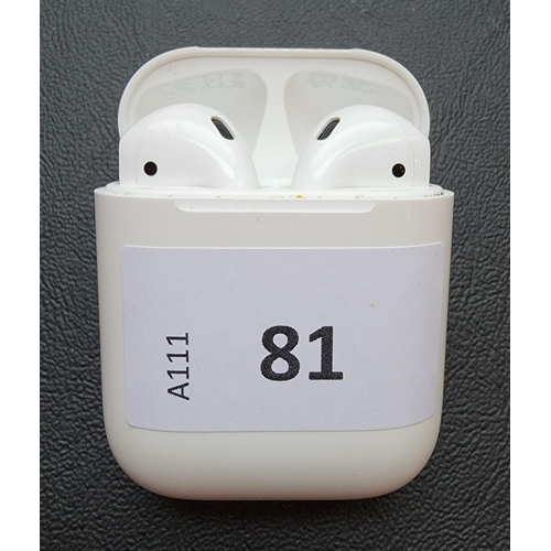 81 - PAIR OF APPLE AIRPODS 2ND GENERATION
in Lightning charging case