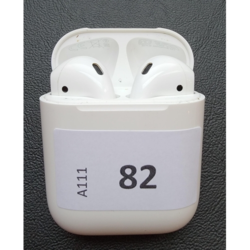 82 - PAIR OF APPLE AIRPODS 2ND GENERATION
in Lightning charging case