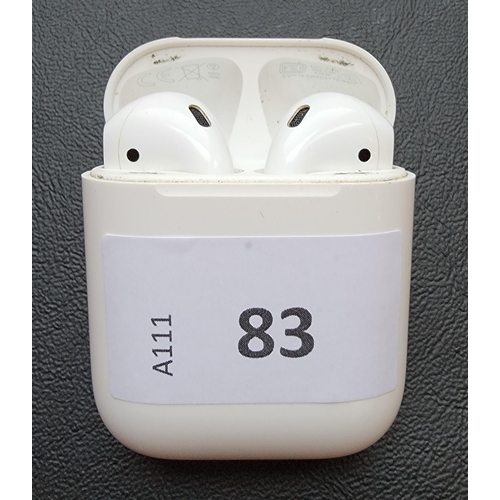 83 - PAIR OF APPLE AIRPODS 2ND GENERATION
in Wireless charging case