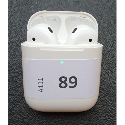 89 - PAIR OF APPLE AIRPODS 2ND GENERATION
in Wireless charging case