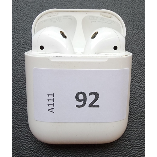 92 - PAIR OF APPLE AIRPODS 1st GENERATION
in Lightning charging case