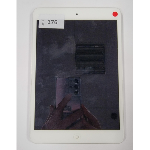 176 - APPLE IPAD MINI 2- A1489 - WIFI 
serial number F9FT3AACFCM9. Apple account locked. 
Note: personalis... 