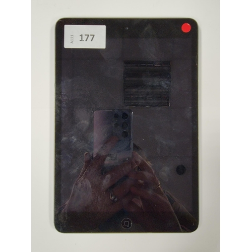 177 - APPLE IPAD MINI 2- A1489 
serial number F9FPT2ONFCM6. Apple account locked. 
Note: It is the buyer's... 