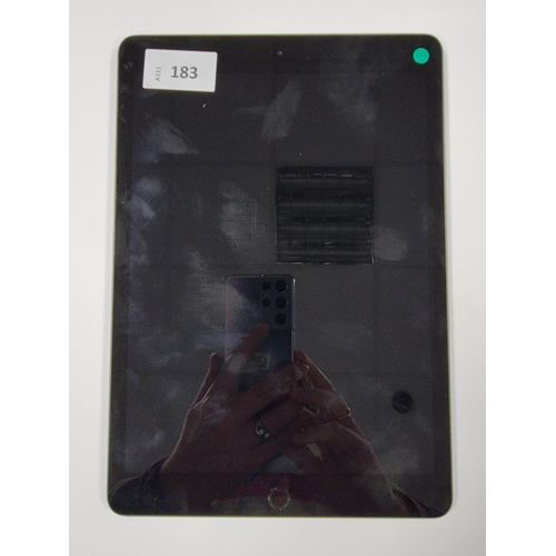 183 - APPLE IPAD 8th GENERATION- A2270 - WIFI  
serial number F9FG9134Q1GC. Apple account locked. 
Note: I... 