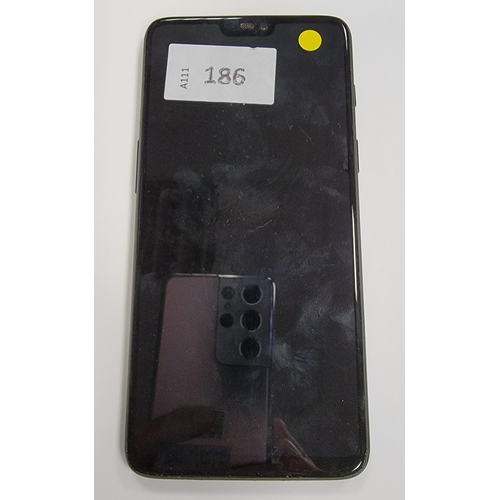 186 - ONEPLUS SMARTPHONE
model OnePlus A6003; S/N: F41E5EE5; IMEI: 869896036923036 & 869896036923028; NOT ... 