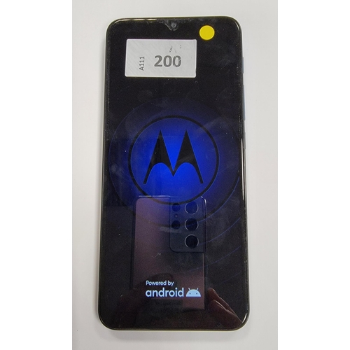 200 - MOTOROLA E7 PLUS 
model XT2081; IMEI: 355547116381774; Google account locked. 
Note: It is the buyer... 