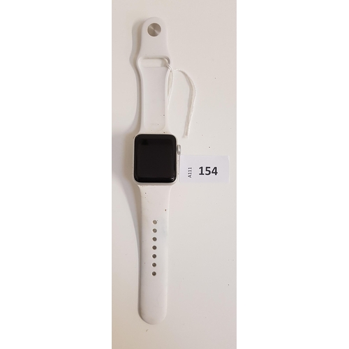 154 - APPLE WATCH SERIES 3 38MM 
model A1858; S/N GJ9D4VT1J5WY; Apple Account Locked 
Note: It is the buye... 