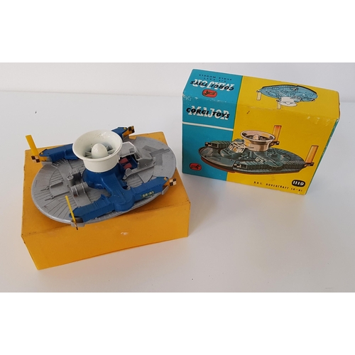 354 - CORGI TOYS No.1119 HDL HOVERCRAFT SR-NI
with a blue and silver body with yellow fins, in its origina... 