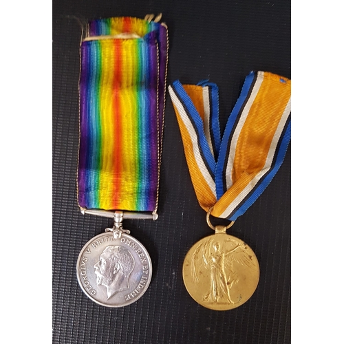 383 - WWI WAR AND VICTORY MEDALS
named to 242837 GN.R J.McGill R.A. with ribbons (2)