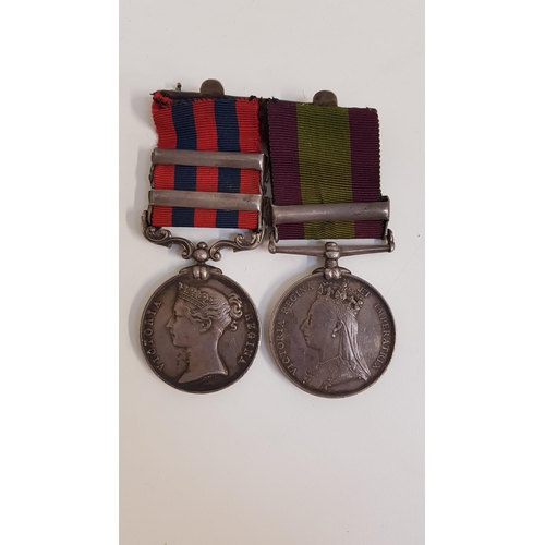 386 - VICTORIA INDIAN SERVICE MEDAL
with the Burma 1885-7 clasp and the Burma 1887-89 clasp, and the Victo... 