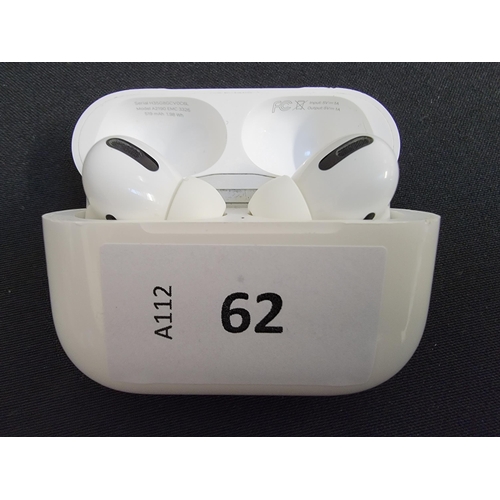 62 - PAIR OF APPLE AIRPODS PRO
in AirPods Pro charging case