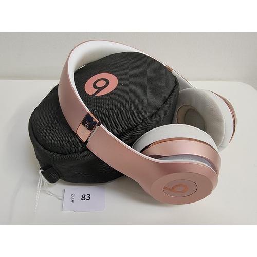 83 - PAIR OF BEATS SOLO 3 ON-EAR HEADPHONES 
in Beats case