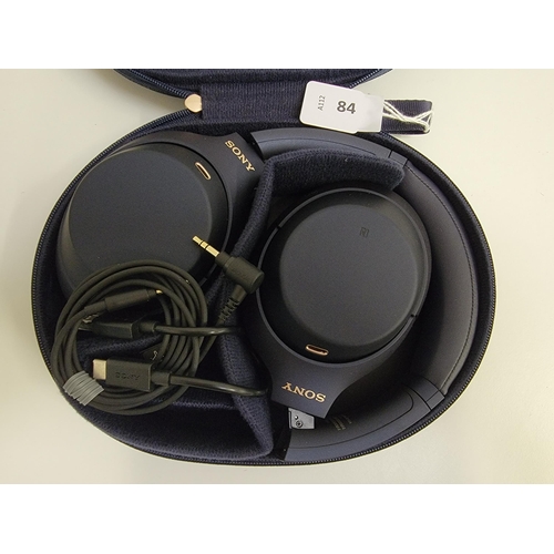 84 - PAIR OF SONY WH-1000XM4 ON-EAR WIRELESS NOISE CANCELLING HEADPHONES
in Sony Case