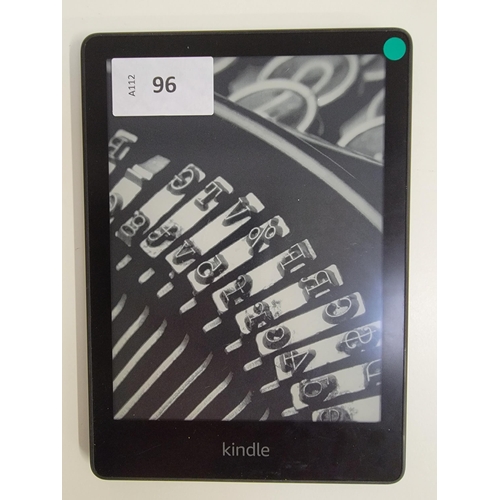 96 - AMAZON KINDLE PAPERWHITE 5
serial number G001 PX11 2052 05XU
Note: It is the buyer's responsibility ... 