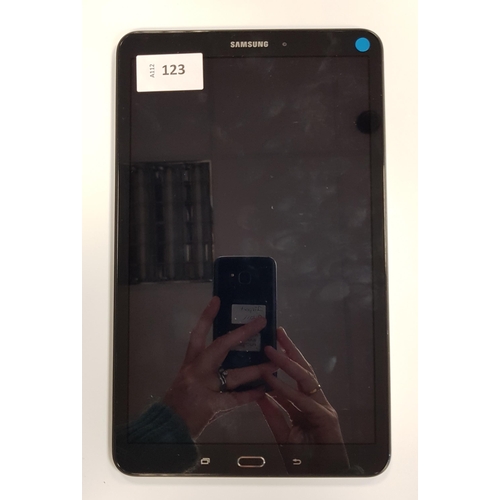 123 - SAMSUNG GALAXY TAB A 10.1 INCH
model SM-T580; serial number R52K50GSNMH; Google Account Locked.
Note... 