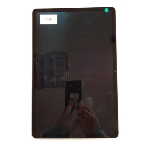 136 - SAMSUNG GALAXY TAB S7+
model SM-T970; serial number R52NA00A5EP; Google Account locked.
Note: It is ... 